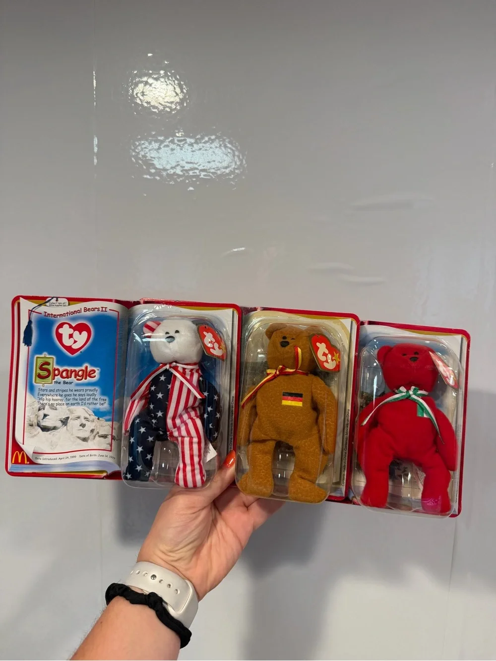 Ty Beanie Babies International Bear Set - Spangle, Germania, Oslo